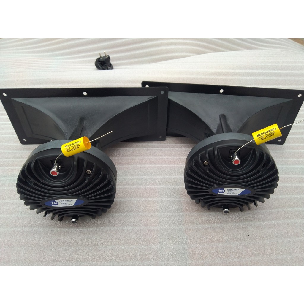BỘ LOA TREBLE 450 RCF NẮP NHÔM + 2 KÈN + 2 HỌNG 11X28 + 2 TỤ 2,2MF - TREBLE 450