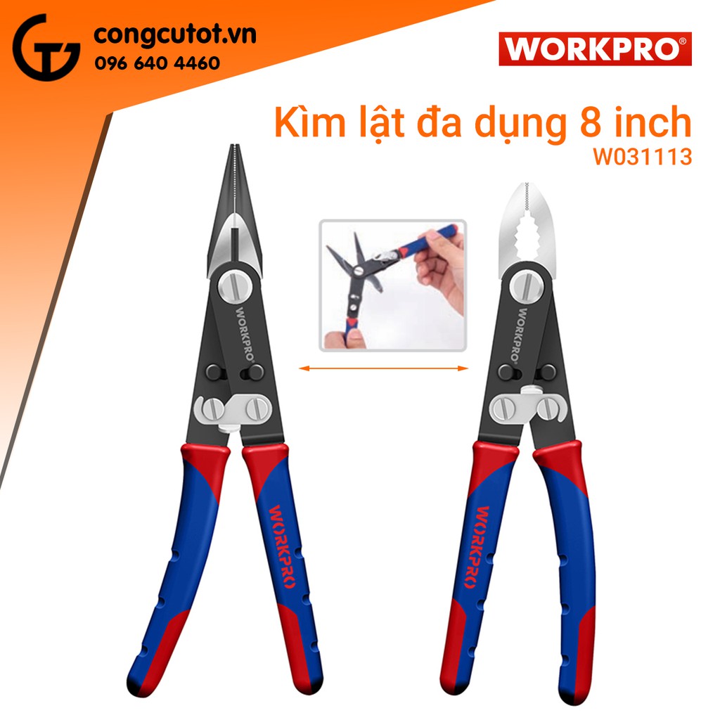 Kìm lật đa dụng 8inch WORKPRO W031113