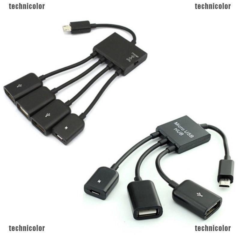 Cáp OTG 3 đầu cho android - Cáp Usb cho android - OTG cable 3 in 1 | WebRaoVat - webraovat.net.vn