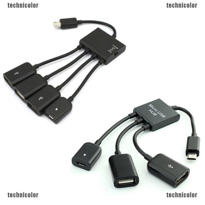 Cáp OTG 3 đầu cho android - Cáp Usb cho android - OTG cable 3 in 1 | BigBuy360 - bigbuy360.vn