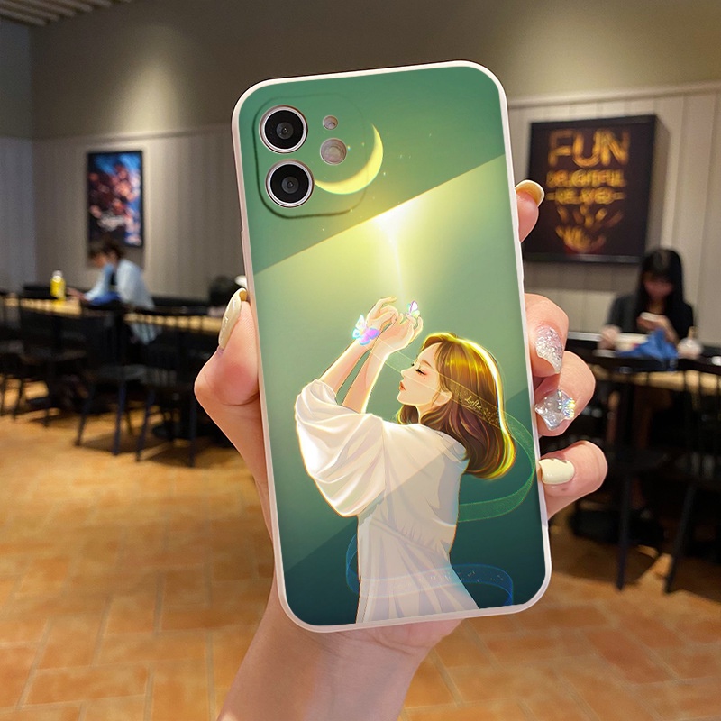 Ốp lưng iphone Cặp đôi dưới ánh trăng iphone 7 8 Plus 6 6s Plus 11 13 12 14 Pro MAX XR X XS MAX SE 2020 tr1228