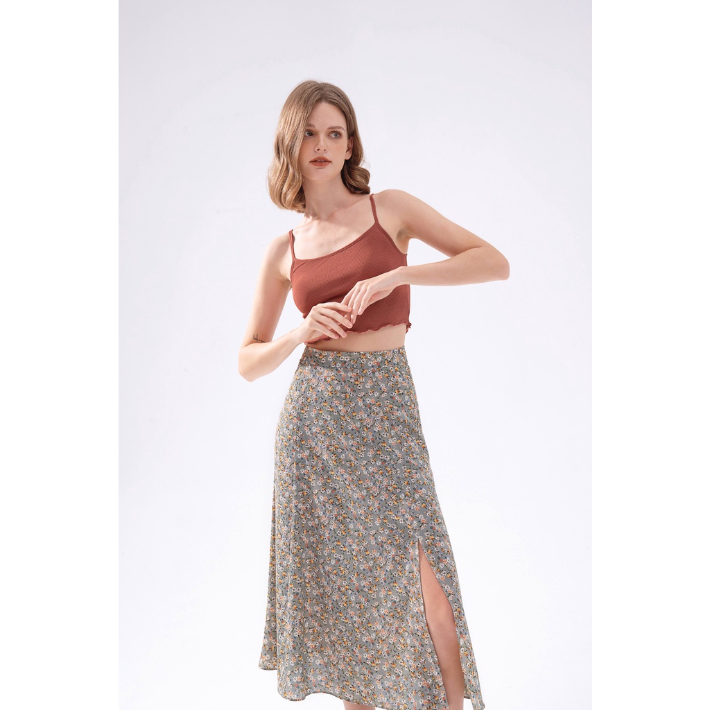 Chân váy nữ MOMOCO dáng dài, chân váy midi họa tiết hoa nhiều màu chất liệu chifon mềm nhẹ M2912 | BigBuy360 - bigbuy360.vn