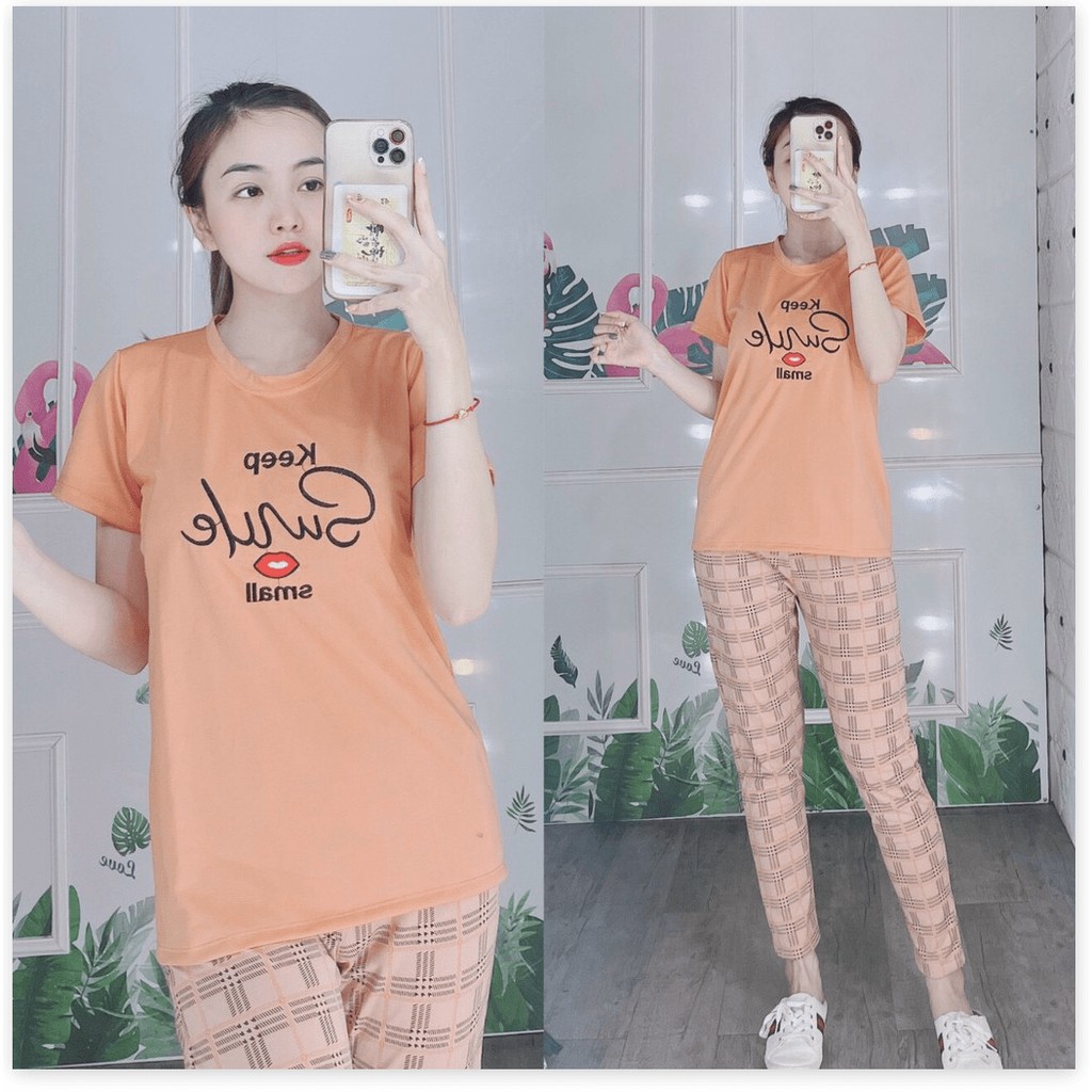 SET BỘ THUN NỮ QUẦN DÀI SIÊU XINH,HỌA TIẾT ÁO VÔ CÙNG XINH XẮN THỜI TRANG KOKO MI