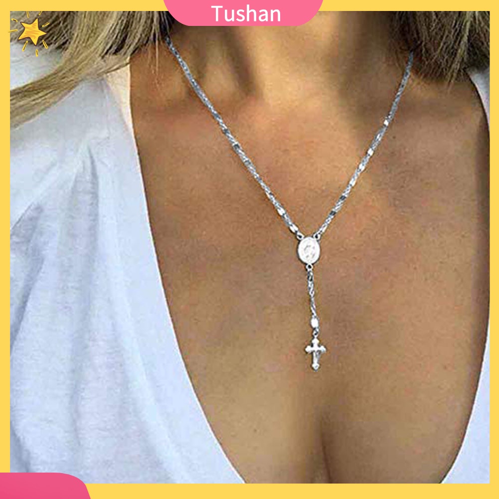 Dây chuyền đính mặt thánh giá độc đáo thời trang