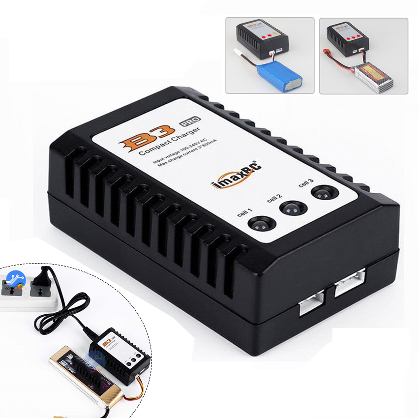 Bộ Sạc Pin Cân Bằng Imaxrc B3 Pro Compact 2S-3S Lipo 110-240V AC Cho Máy Bay Điều Khiển Từ Xa