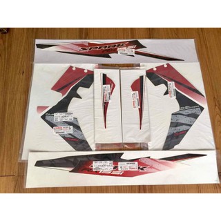 Bộ tem xe spark 135i màu đỏ zin yamaha thái