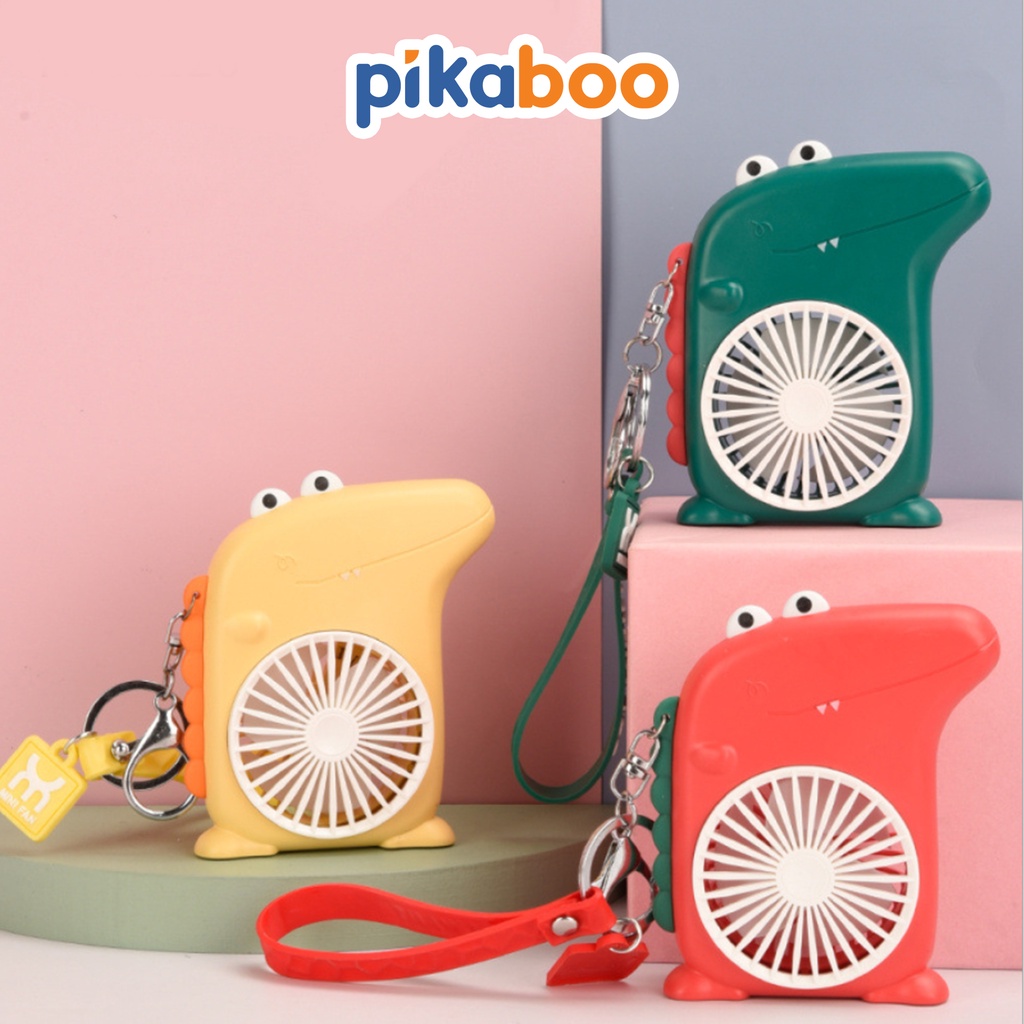 Quạt mini cầm tay Pikaboo hình heo Peppa sạc pin tiện lợi