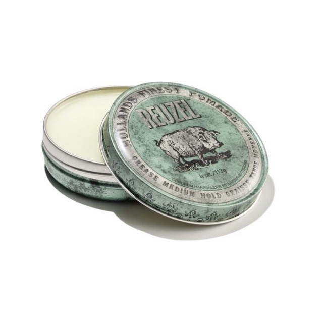 Sáp Vuốt Tóc Reuzel Green Pomade GIỮ NẾP VỪA - ĐỘ BÓNG MỜ - GỐC DẦU 35g