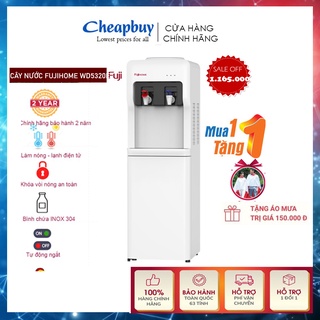 Cây nước uống nóng lạnh nhập khẩu CN Nhật Bản FUJIHOME WD5320E (Có khoá vòi nóng,tiết kiệm điện,Bảo hành 2 năm