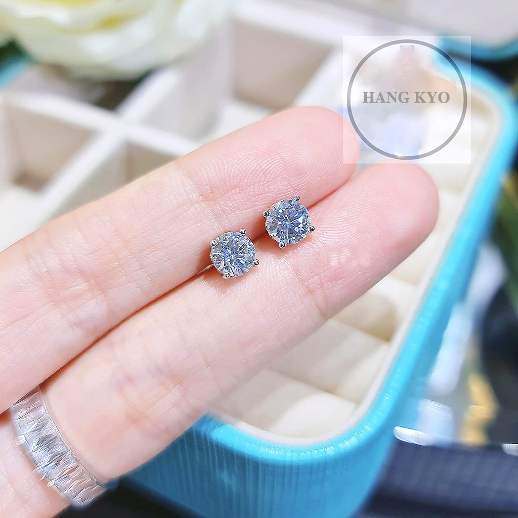 Bộ Dây Chuyền + Bông Tai + Nhẫn Chất Liệu Bạc Ý Đính Xoàn Nhân Tạo Newzaland Sang Trọng