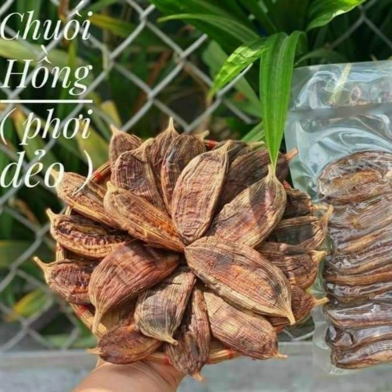 CHUỐI HỒNG VỎ BẾN TRE KHÔNG ĐƯỜNG.