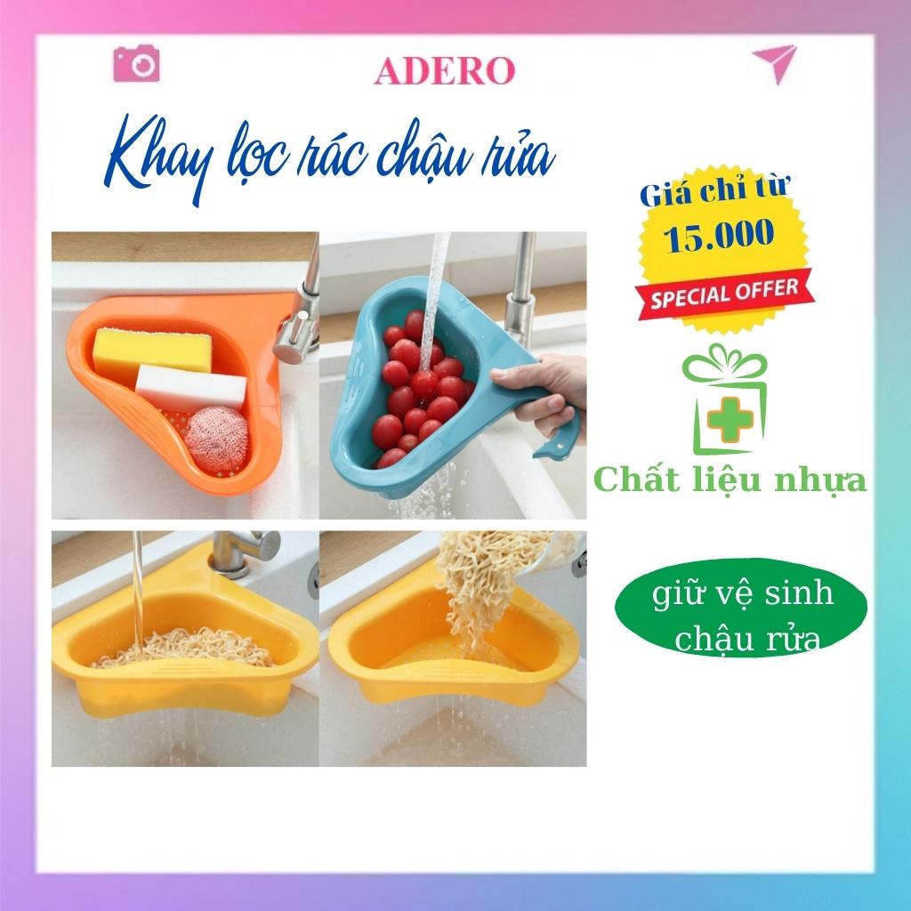 khay lọc rác ADERO đựng rác bồn rửa chén bát đa năng AD54