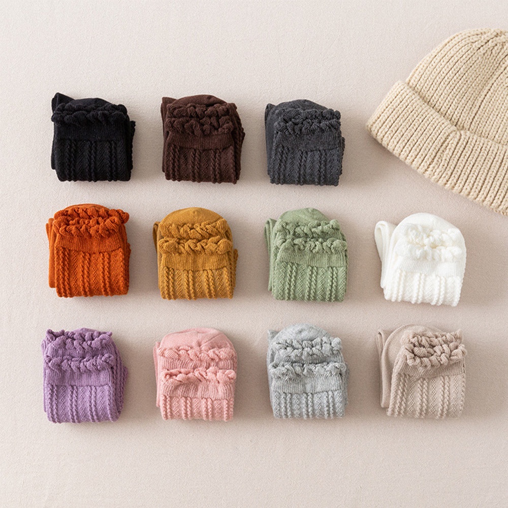 Vớ Cotton Phối Ren Thời Trang Mùa Đông Thoáng Khí Cho Nữ