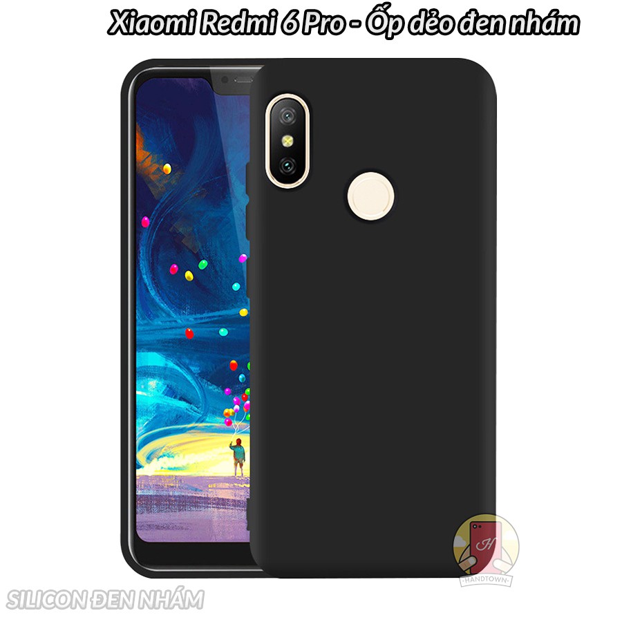 Ốp lưng Xiaomi Redmi 6 Pro dẻo đen nhám