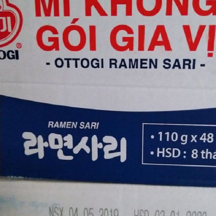 MÌ KHÔNG GÓI GIA VỊ OTTOGI 110g
