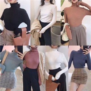 Áo len tăm cổ lọ