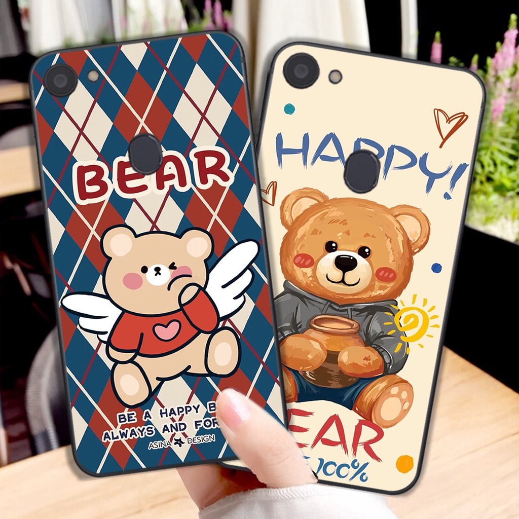 Ốp lưng Oppo F5 / F5 Youth / F7 / F7 Youth in hình cute, mẫu chú gấu siêu đẹp- GIÁ RẺ
