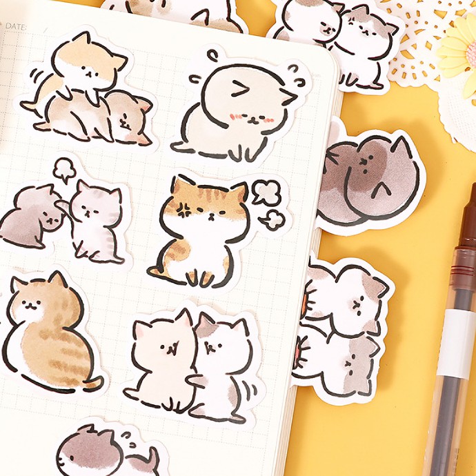 45 Miếng Dán Trang Trí Hình Mèo Dễ Thương Winzige | BigBuy360 - bigbuy360.vn