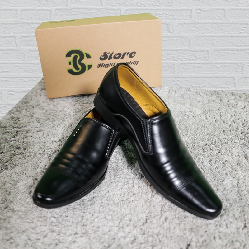 Giày da nam tăng chiều cao 6cm da mềm cao cấp, giày tây nam công sở đế khâu chắc chắn