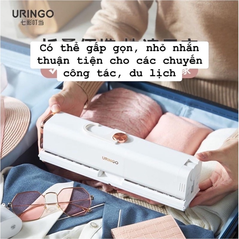 Máy Sấy Quần Áo URINGO Gấp Gọn Cao Cấp Bảo Hành 6 Tháng - Cáo Đeo Nơ