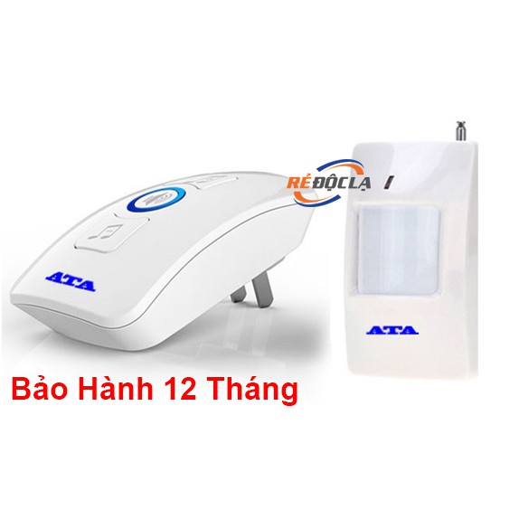 Bộ chuông ĐÔI cảm ứng báo khách- báo trộm không dây đa năng ATA -338