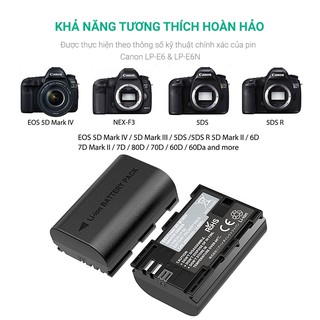 Bộ pin sạc RAVpower LP-E6 cho Canon