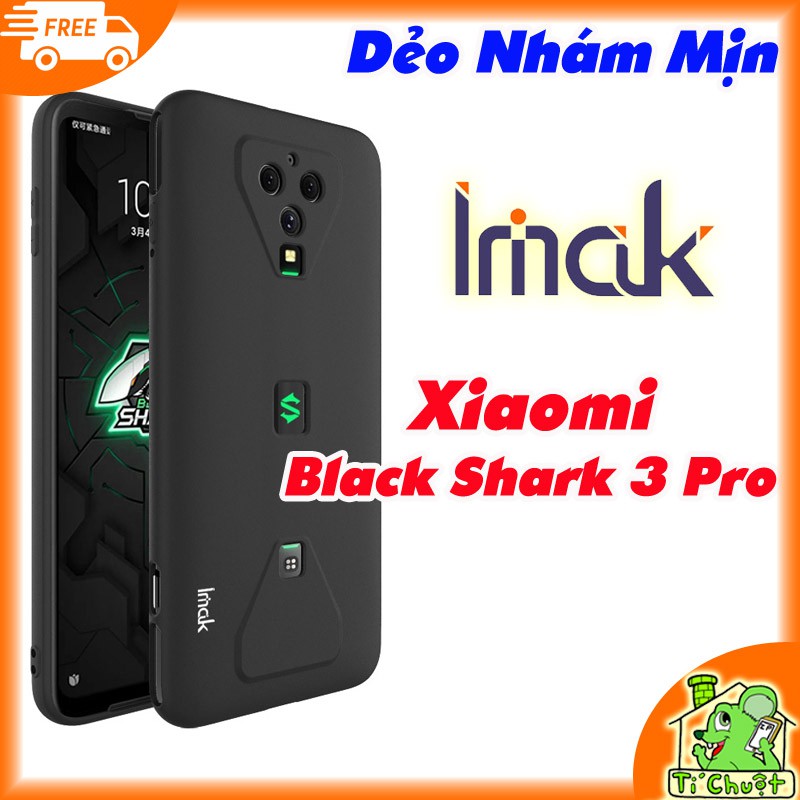[Chính Hiệu iMak-Ảnh Thật] Ốp lưng Xiaomi Black Shark 3 PRO Dẻo Đen Nhám