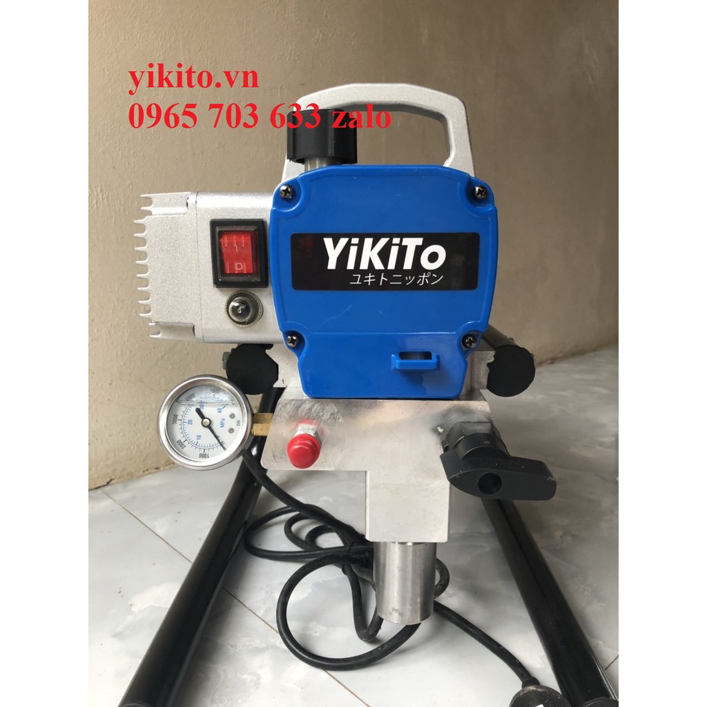 Máy phun sơn siêu nhỏ gọn nhưng chất lượng cao Yikito HD450 phun sơn nước cao cấp.