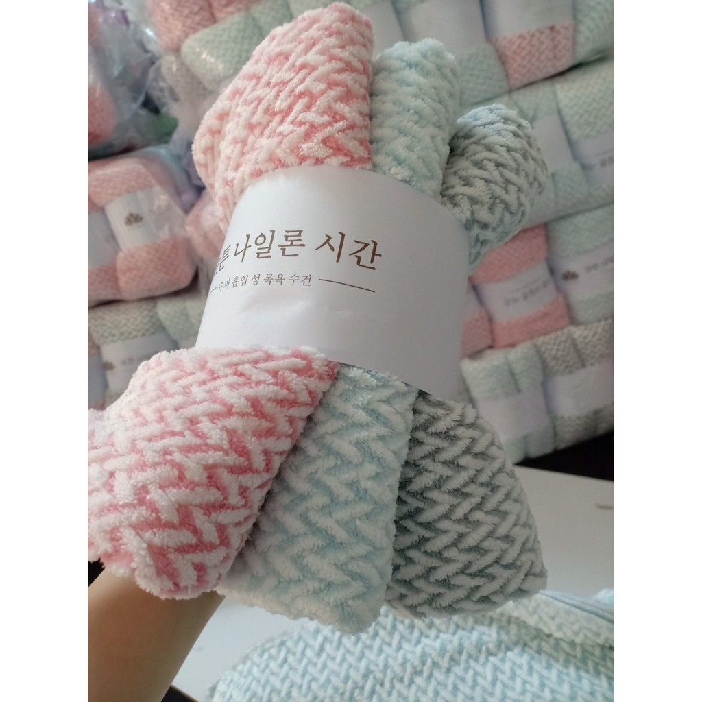 Combo 20 khăn lau đầu nhím 40x80cm siêu mềm mịn