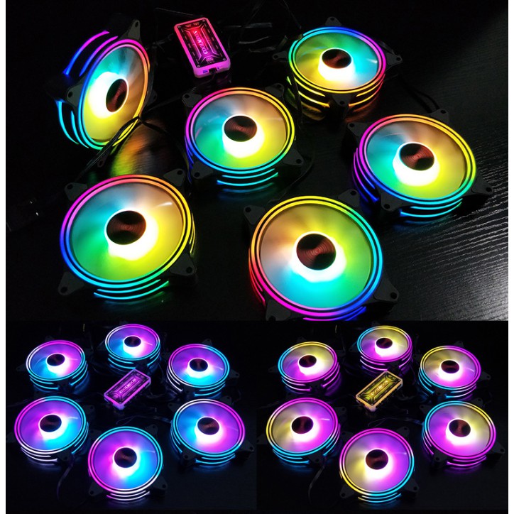 [FREESHIP❤️] QUẠT LED - FAN LED MÁY TÍNH CASE RGB SIÊU ĐẸP