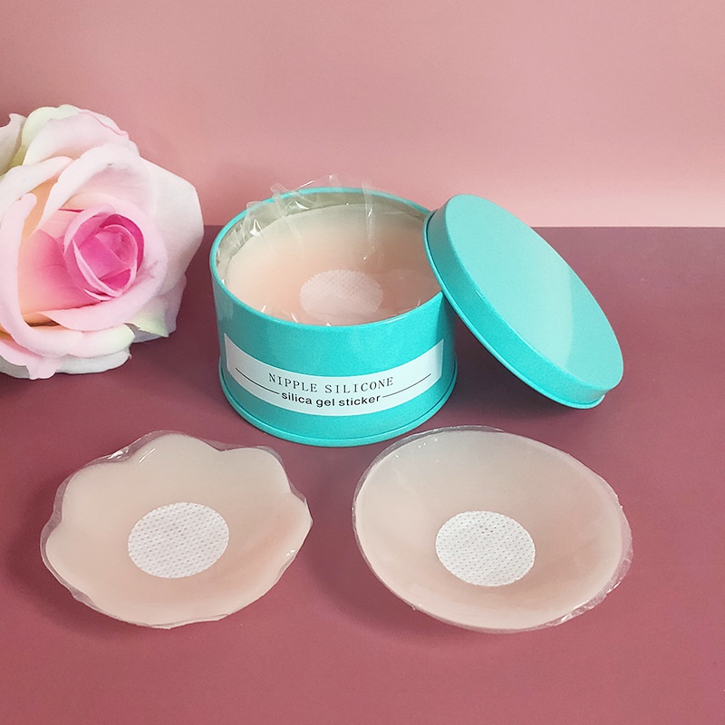 Miếng Dán Nhũ Hoa Bằng Silicone Vô Hình Chống Lộ Cho Nữ