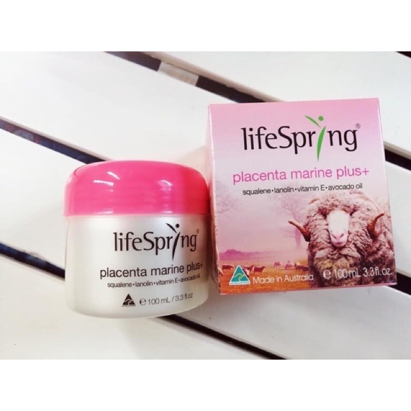 Kem nhau thai cừu Life Spring Q10 100ml của Úc