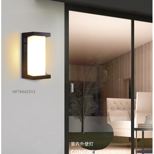 Đèn tường ngoài trời led hộp chữ nhật ATP45
