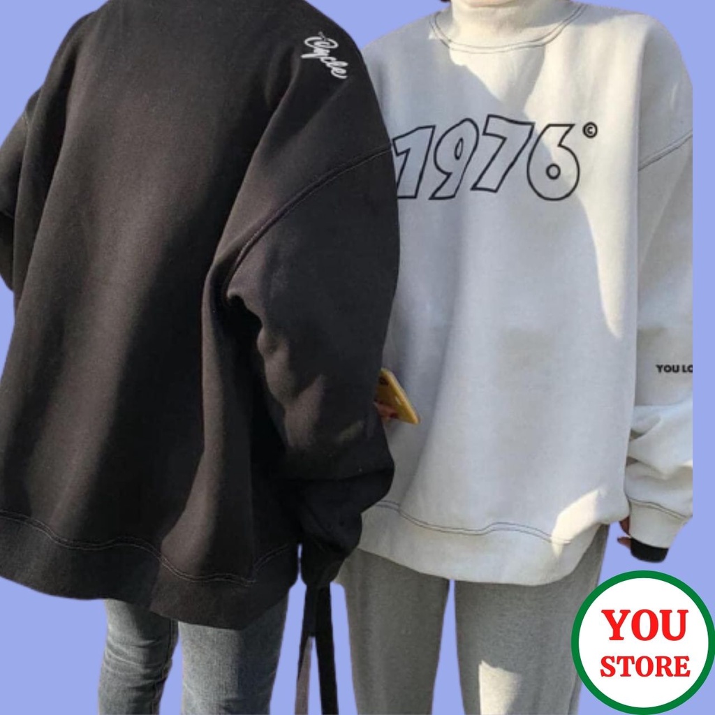 Áo Sweater 1976 Nam Nữ Chất Nỉ Ngoại Mã 161 You Store | BigBuy360 - bigbuy360.vn