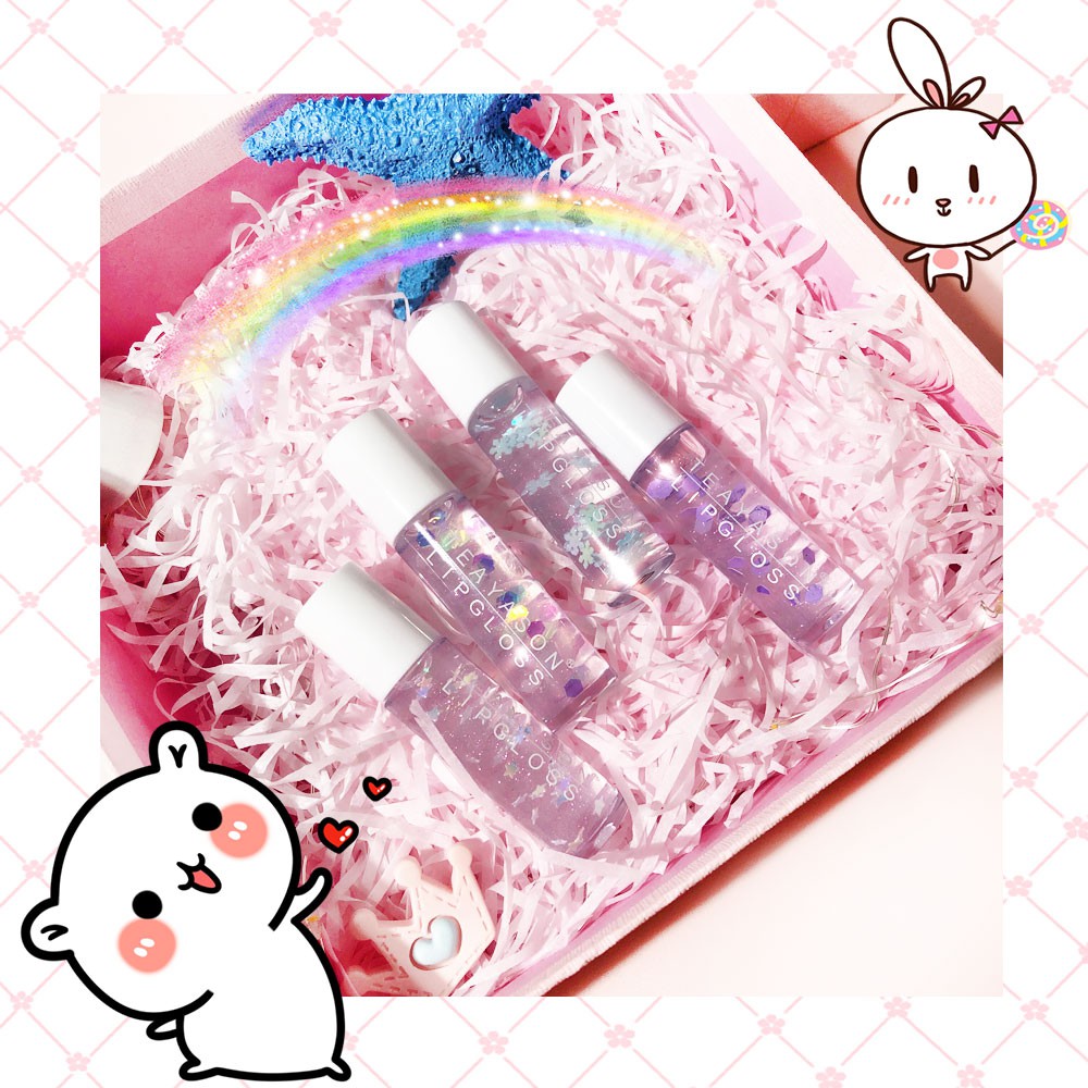 TEAYASON Cute Floral Print Liquid Lipgloss và Son dưỡng môi dạng lỏng dưỡng ẩm không màu trong suốt chất lượng cao | BigBuy360 - bigbuy360.vn