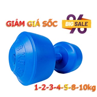 Tạ tay nhựa cao cấp loại 1 2 3 4 5 8 10KG