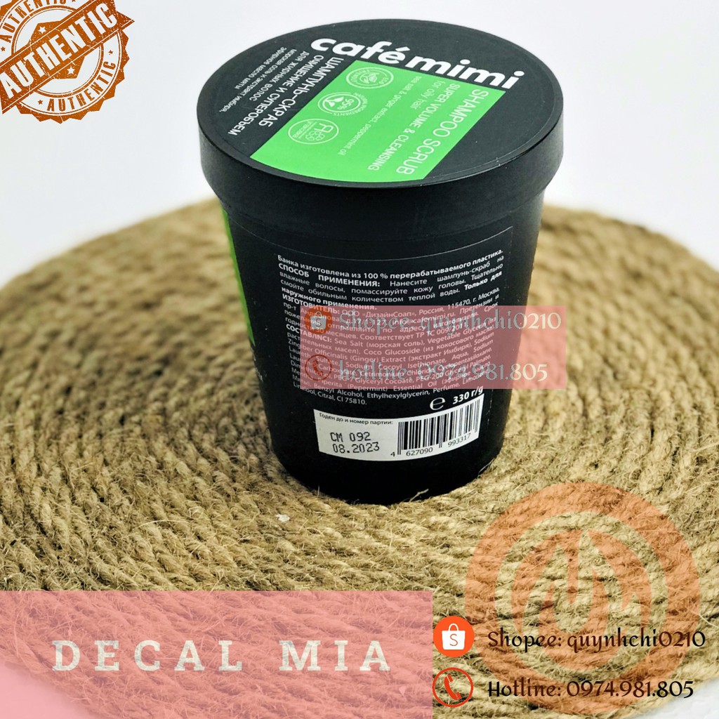 Tẩy da chết da đầu Cafe Mimi Super Volume Shampoo | BigBuy360 - bigbuy360.vn