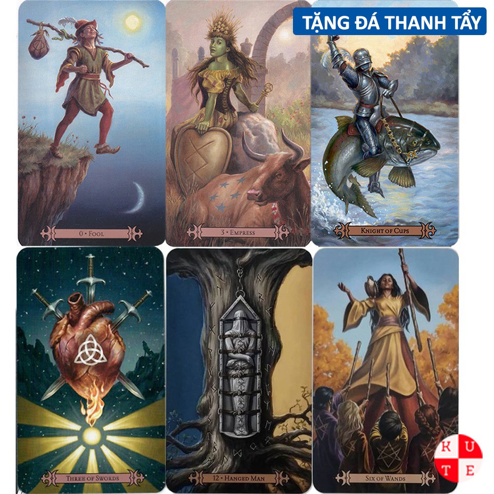 Bài Tarot Spell Casters 78 Lá Bài Tặng Đá Thanh Tẩy C31