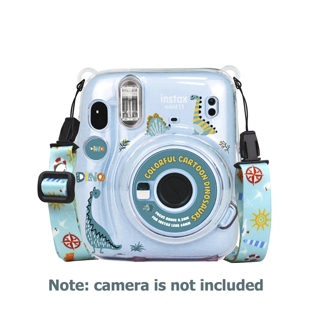 Bộ Túi Đựng Máy Ảnh Fujifilm Instax Mini 11 Trong Suốt Kèm Túi Đựng Và Dây Đeo + Miếng Dán Chuyên Dụng Chất Lượng Cao
