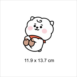Hình ủi, hình dán nhiệt - gấu trắng btss
