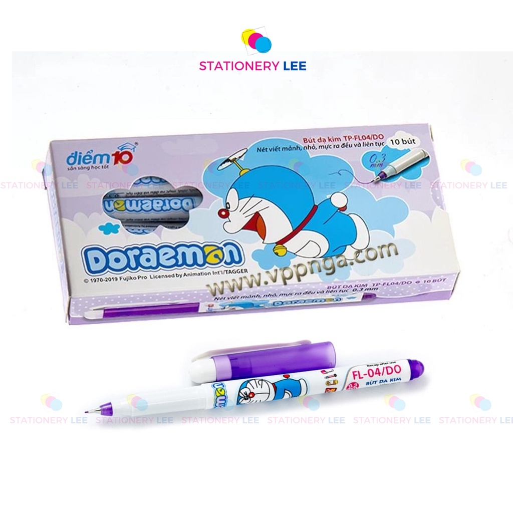 Bút lông kim Doraemon Điểm 10 FL-04/DO (Hộp 10 cây)