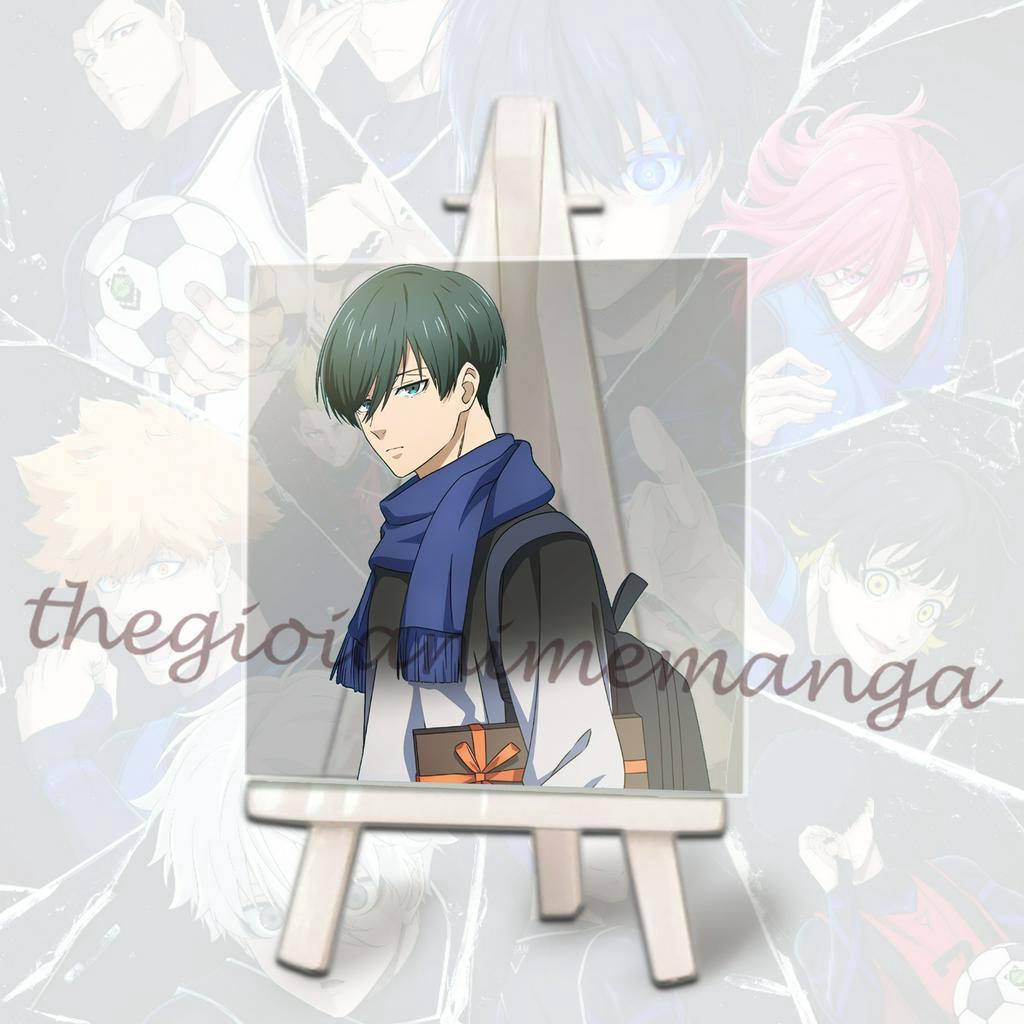 Tranh kính BLUE LOCK Tiền đạo số 1 ver MÙA ĐÔNG manga anime chibi acrylic mica trong trưng bày trang trí