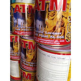 Sơn dầu nhũ vàng ATM 666 (~300gr)