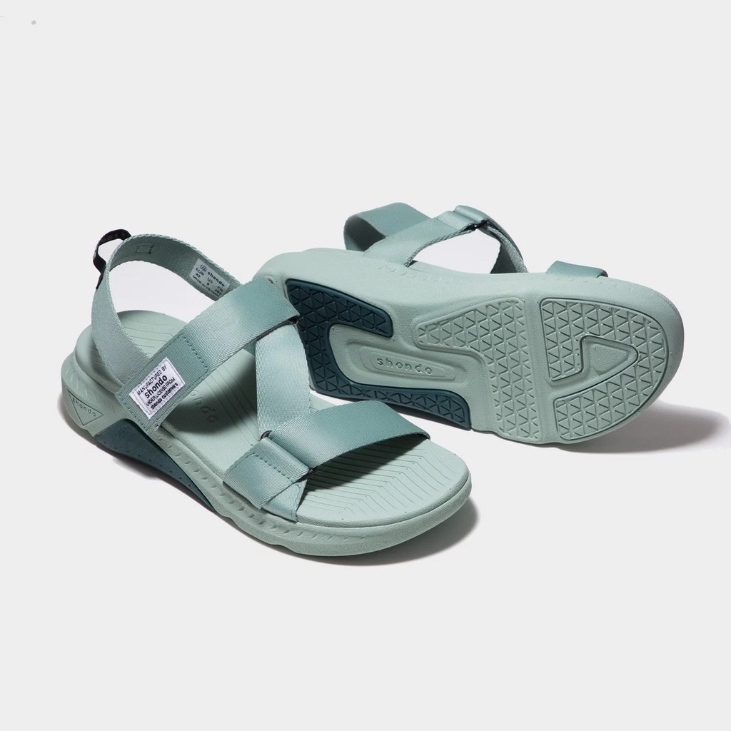 Giày sandal shondo F7 Racing full xanh ngọc F7R3232