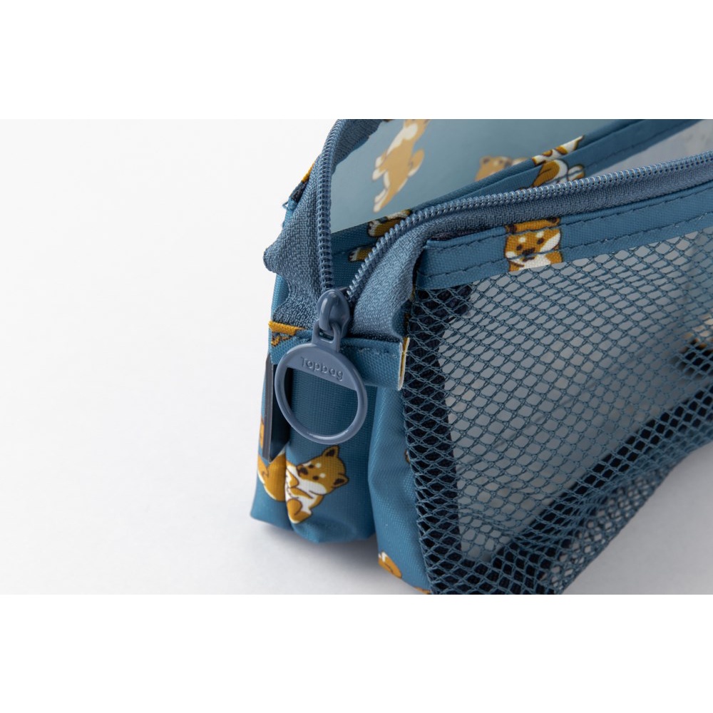 Túi Đựng Đồ Cá Nhân Mang Đi Du Lịch ARTBOX Hàn Quốc In Hình Chú Chó Shiba Màu Xanh Blue