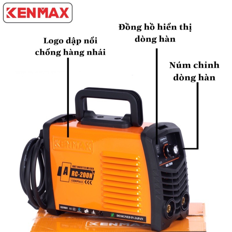 Máy hàn | Kenmax ARC 200N | Tặng full bộ phụ kiện + thương hiệu Nhật Bản