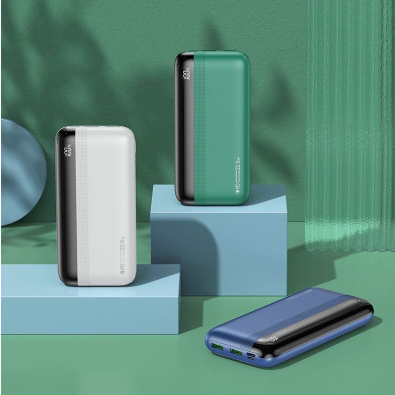 Sạc dự phòng 20000mah chính hãng Remax RPP180 Xanh Dương sạc nhanh iPhone 18w và 20w sạc 3 thiết bị cùng lúc