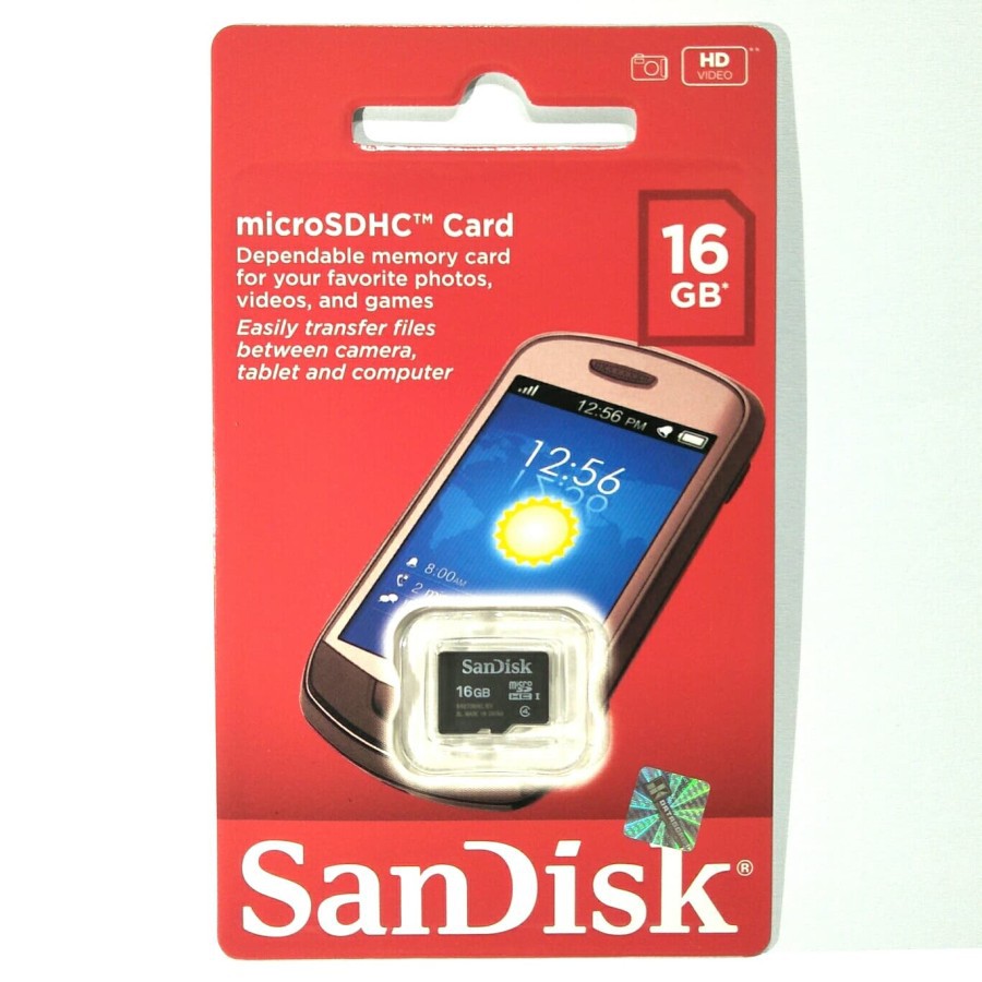 Thẻ Nhớ Micro Sd 16gb Class 4 Hiệu Sandisk