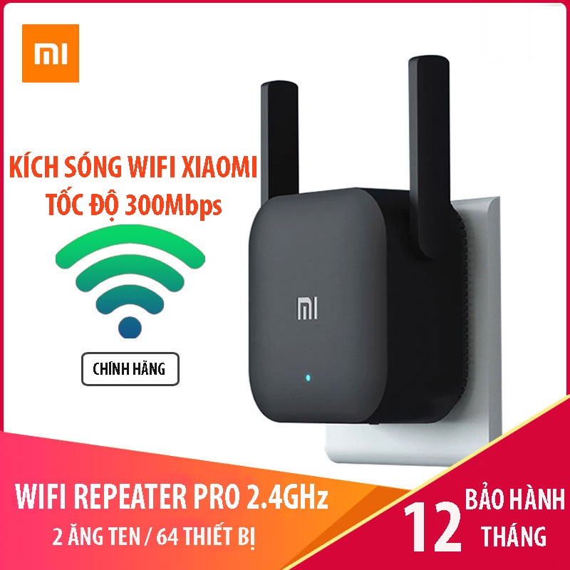 Kích Sóng Wifi Xiaomi Pro Repeater Pro 2 Râu Phiên Bản Mới 300Mbps ,Thiết Bị Mở Rộng Sóng Wifi Xiaomi Chính Hãng Vt168