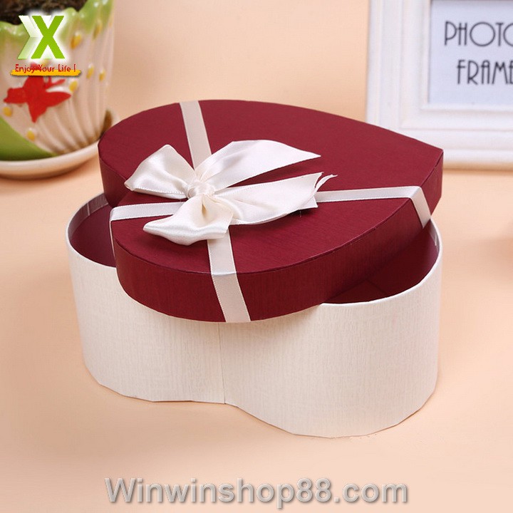 Bộ 3 Hộp Quà Trái Tim V.2, Hộp Quà Hình Trái Tim Có Nơ Sang Trọng - Do_luu_niem | BigBuy360 - bigbuy360.vn